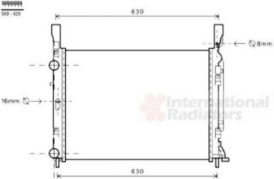 Van Wezel 43002469 радиатор, охлаждение двигателя на RENAULT KANGOO / GRAND KANGOO (KW0/1_)