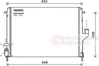 Van Wezel 43002478 радиатор, охлаждение двигателя на RENAULT LOGAN I универсал (KS_)