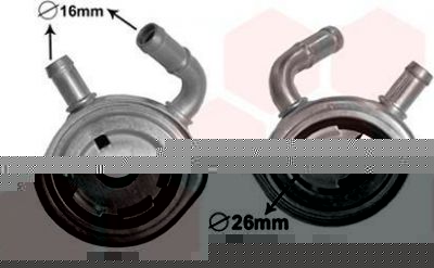 Van Wezel 43003611 масляный радиатор, двигательное масло на RENAULT CLIO III (BR0/1, CR0/1)