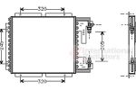 Van Wezel 43005187 конденсатор, кондиционер на RENAULT CLIO I (B/C57_, 5/357_)