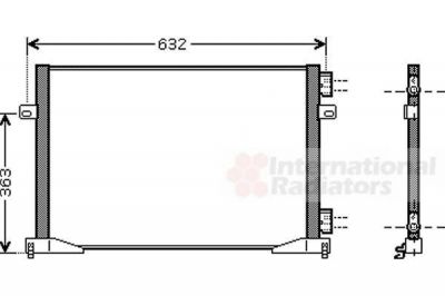 Van Wezel 43005339 конденсатор, кондиционер на OPEL VIVARO фургон (F7)