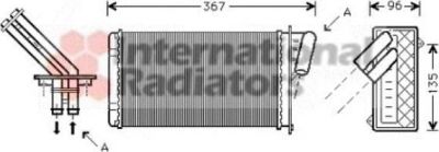 Van Wezel 43006203 теплообменник, отопление салона на RENAULT LAGUNA I (B56_, 556_)