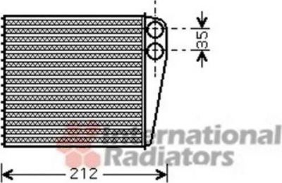 Van Wezel 43006396 теплообменник, отопление салона на RENAULT TWINGO II (CN0_)