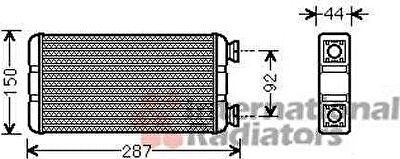 Van Wezel 43006457 теплообменник, отопление салона на RENAULT MASTER II фургон (FD)