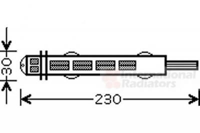 Van Wezel 4300D431 осушитель, кондиционер на RENAULT LAGUNA III (BT0/1)
