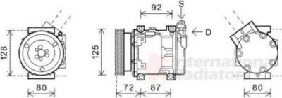 Van Wezel 4300K468 компрессор, кондиционер на DACIA LOGAN (LS_)