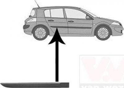 Van Wezel 4327426 облицовка / защитная накладка, дверь на RENAULT MEGANE II седан (LM0/1_)