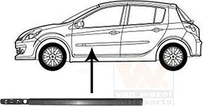 Van Wezel 4331423 облицовка / защитная накладка, дверь на RENAULT CLIO III (BR0/1, CR0/1)