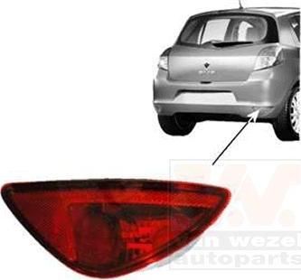 Van Wezel 4333940 отражатель на RENAULT CLIO III (BR0/1, CR0/1)