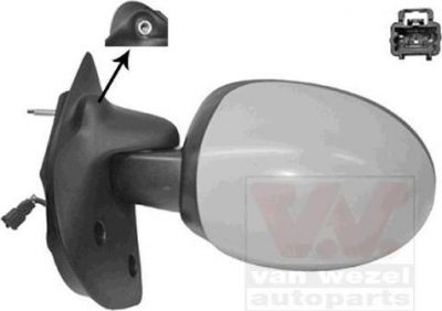 Van Wezel 4343807 наружное зеркало на RENAULT TWINGO I (C06_)