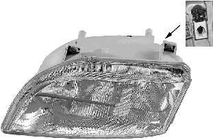 Van Wezel 4360985 основная фара на RENAULT ESPACE II (J/S63_)