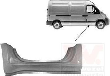 Van Wezel 4387102 накладка порога на OPEL MOVANO Combi (J9)