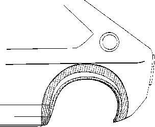 Van Wezel 4912146 боковина на VW POLO CLASSIC (6KV2)