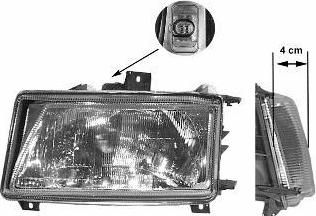 Van Wezel 4916961 основная фара на SEAT INCA (6K9)