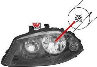 Van Wezel 4917967V основная фара на SEAT CORDOBA (6L2)