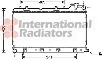 Van Wezel 51002045 радиатор, охлаждение двигателя на SUBARU IMPREZA универсал (GF)