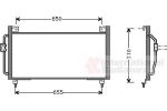 Van Wezel 51005039 конденсатор, кондиционер на SUBARU IMPREZA седан (GC)