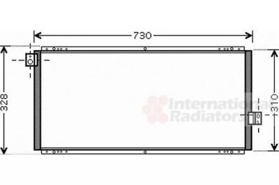 Van Wezel 51005062 конденсатор, кондиционер на SUBARU IMPREZA седан (GC)