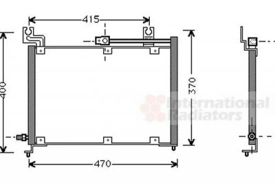Van Wezel 52005037 конденсатор, кондиционер на SUZUKI SWIFT II седан (AH, AJ)