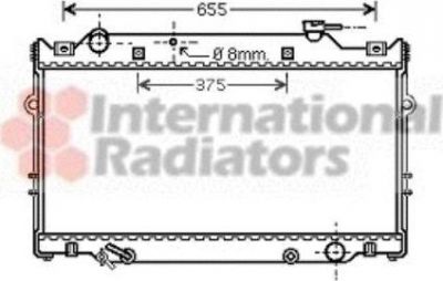 Van Wezel 53002339 радиатор, охлаждение двигателя на TOYOTA LAND CRUISER 80 (_J8_)