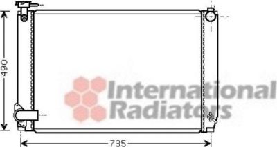 Van Wezel 53002463 радиатор, охлаждение двигателя на LEXUS RX (MHU3_, GSU3_, MCU3_)