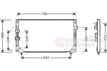 Van Wezel 53005006 конденсатор, кондиционер на TOYOTA LAND CRUISER 80 (_J8_)