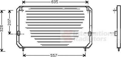 Van Wezel 53005202 конденсатор, кондиционер на TOYOTA CARINA E Sportswagon (_T19_)