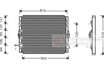 Van Wezel 53005244 конденсатор, кондиционер на TOYOTA LAND CRUISER (_J6_)