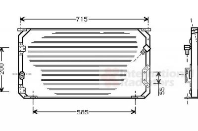 Van Wezel 53005246 конденсатор, кондиционер на TOYOTA COROLLA Wagon (_E10_)
