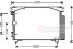 Van Wezel 53005280 конденсатор, кондиционер на TOYOTA PICNIC (_XM10)