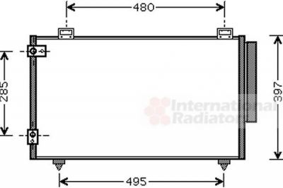 Van Wezel 53005286 конденсатор, кондиционер на TOYOTA COROLLA Verso (ZDE12_, CDE12_)