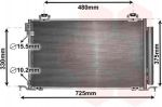 Van Wezel 53005393 конденсатор, кондиционер на TOYOTA AVENSIS (T25_)