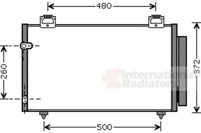 Van Wezel 53005411 конденсатор, кондиционер на TOYOTA COROLLA (CDE12_, ZZE12_, NDE12_, ZDE12_)