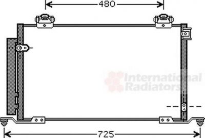 Van Wezel 53005412 конденсатор, кондиционер на TOYOTA AVENSIS (T25_)