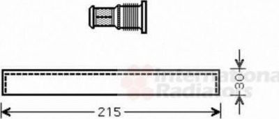 Van Wezel 5300D416 осушитель, кондиционер на TOYOTA MR 2 III (ZZW3_)