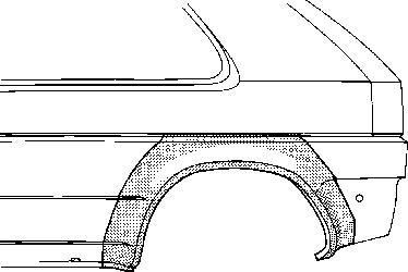 Van Wezel 5324146 боковина на TOYOTA COROLLA Compact (_E9_)