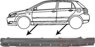 Van Wezel 5393103 накладка порога на TOYOTA COROLLA седан (_E12J_, _E12T_)