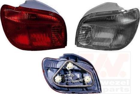 Van Wezel 5431933 задний фонарь на TOYOTA YARIS (SCP1_, NLP1_, NCP1_)