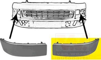 Van Wezel 5790585 облицовка, бампер на VW MULTIVAN V (7HM, 7HN, 7HF, 7EF, 7EM, 7EN)