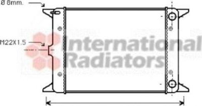 Van Wezel 58002005 радиатор, охлаждение двигателя на VW SCIROCCO (53B)