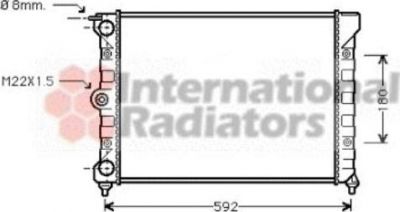 Van Wezel 58002011 радиатор, охлаждение двигателя на VW PASSAT (32B)