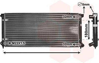 Van Wezel 58002041 радиатор, охлаждение двигателя на VW SCIROCCO (53B)