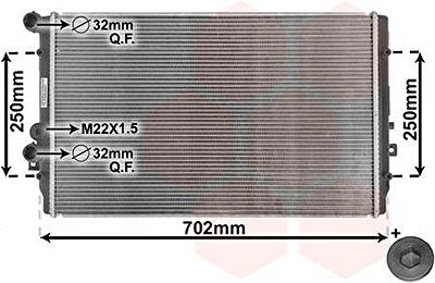 Van Wezel 58002193 радиатор, охлаждение двигателя на VW GOLF IV (1J1)