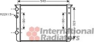 Van Wezel 58002260 радиатор, охлаждение двигателя на VW LUPO (6X1, 6E1)