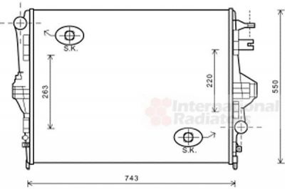 Van Wezel 58002316 радиатор, охлаждение двигателя на VW TOUAREG (7P5)