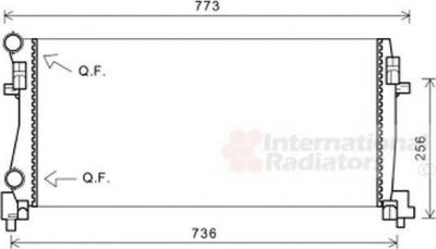 Van Wezel 58002340 радиатор, охлаждение двигателя на VW GOLF VII универсал (BA5)