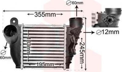 Van Wezel 58004200 интеркулер на VW GOLF IV (1J1)