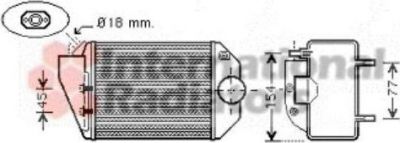 Van Wezel 58004221 интеркулер на VW PASSAT Variant (3B6)