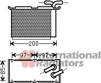 Van Wezel 58004305 интеркулер на AUDI A3 Sportback (8PA)