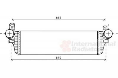 Van Wezel 58004313 интеркулер на VW MULTIVAN V (7HM, 7HN, 7HF, 7EF, 7EM, 7EN)